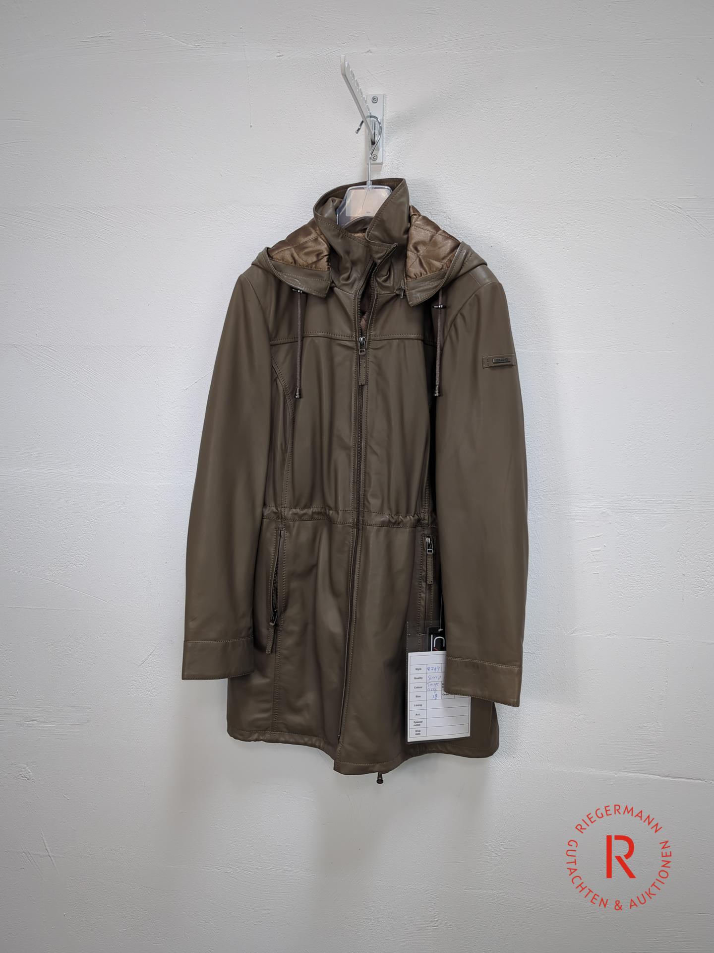 DAMEN LEDERMANTEL GRÖSSE 38